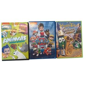 Nickelodeon Big Idea DVD Bundle Bubble Guppies PAW Patrol VeggieTales Kids Movie